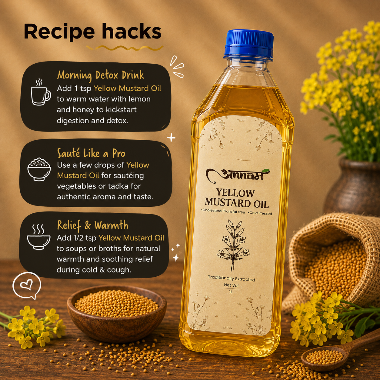 Yellow sarso Oil product image