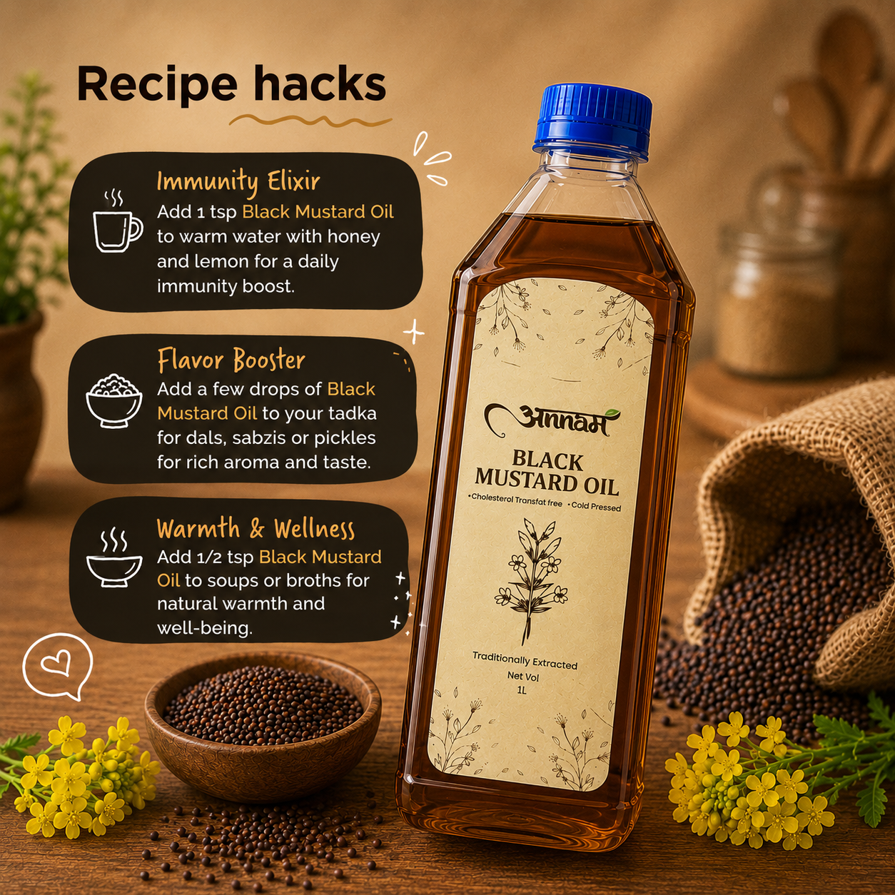 Black sarso Oil product image